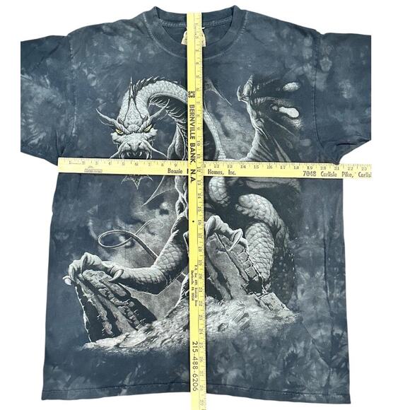 Vintage Tie dye The Mountain Dragon Grunge T-shirt Size Large - Picture 3 of 4